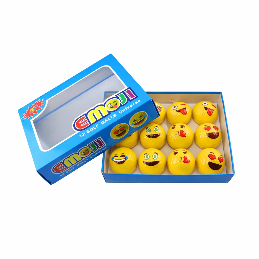 Emoji Graphic Golf Balls Angle 4