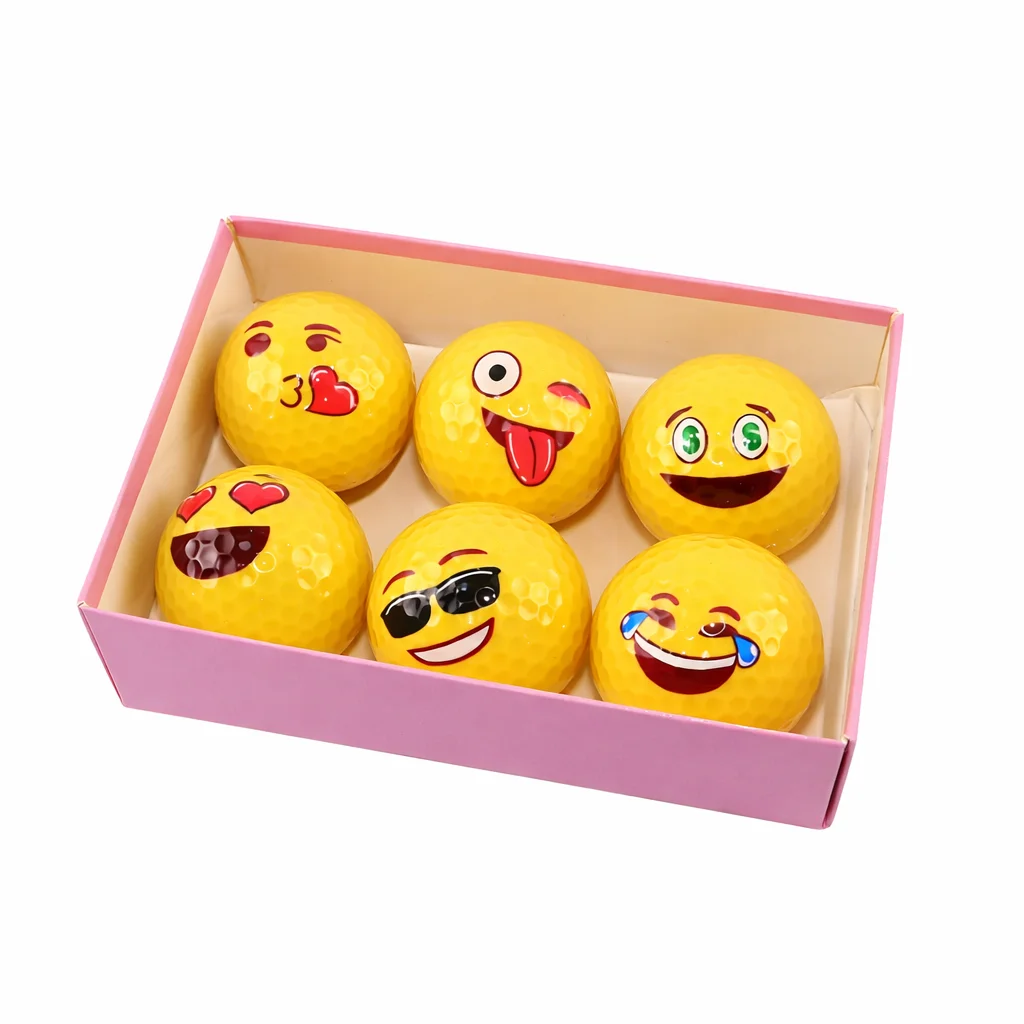 Emoji Graphic Golf Balls Angle 2