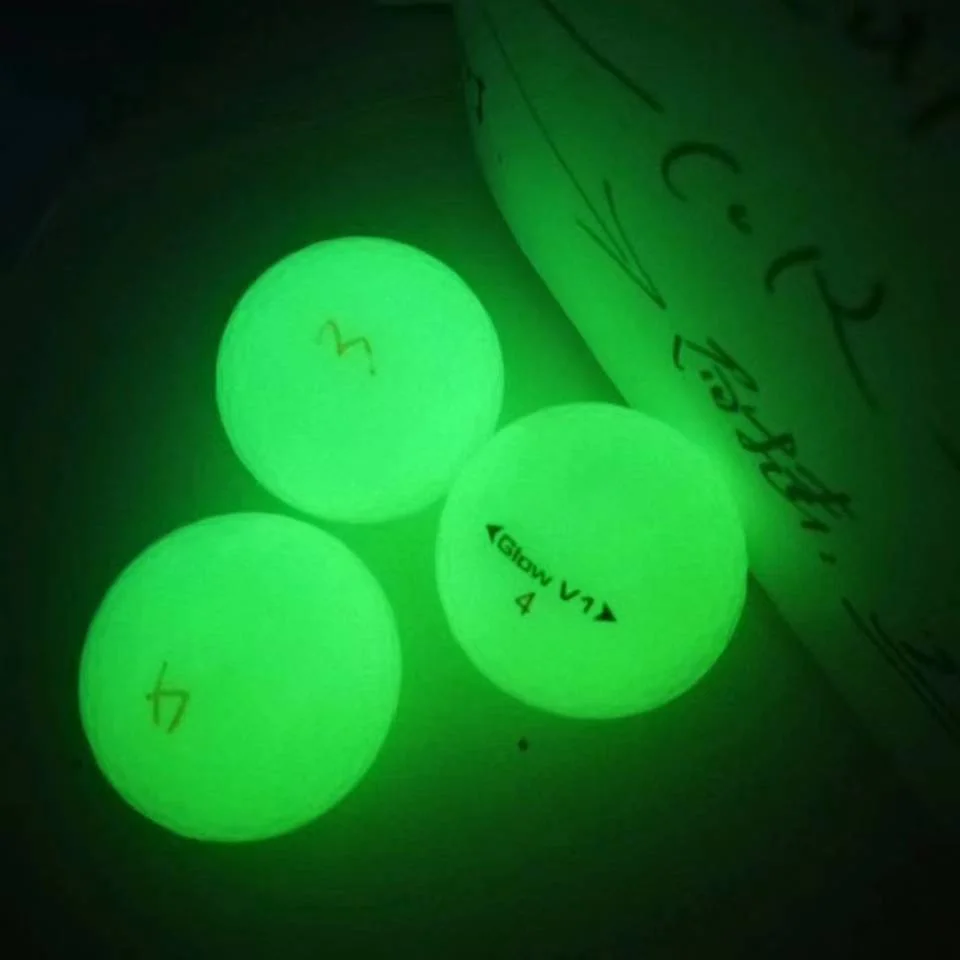 Two Piece Fluorescence / Glow-in-the-Dark Golf Ball Angle 2